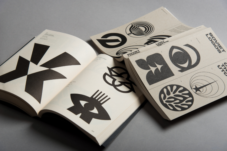 Soviet logos: lost marks of the Utopia knyga minkštu viršeliu KOPA spaustuvė